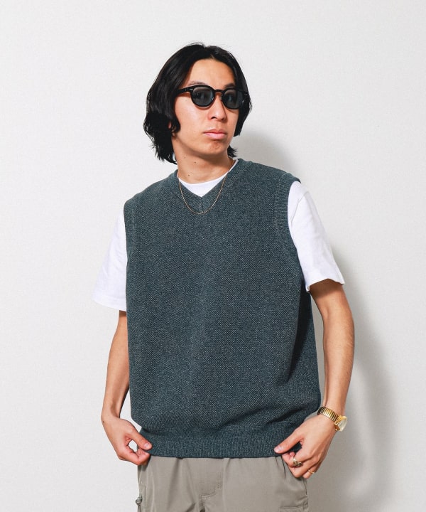 BEAMS T（ビームスT）【アウトレット】Crepuscule / 別注 鹿の子 VEST