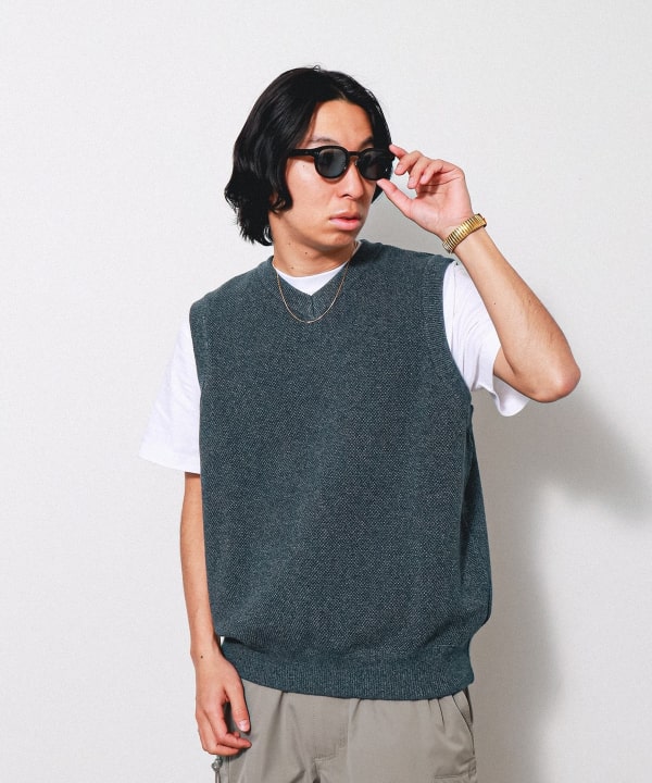 BEAMS T（ビームスT）【アウトレット】Crepuscule / 別注 鹿の子 VEST