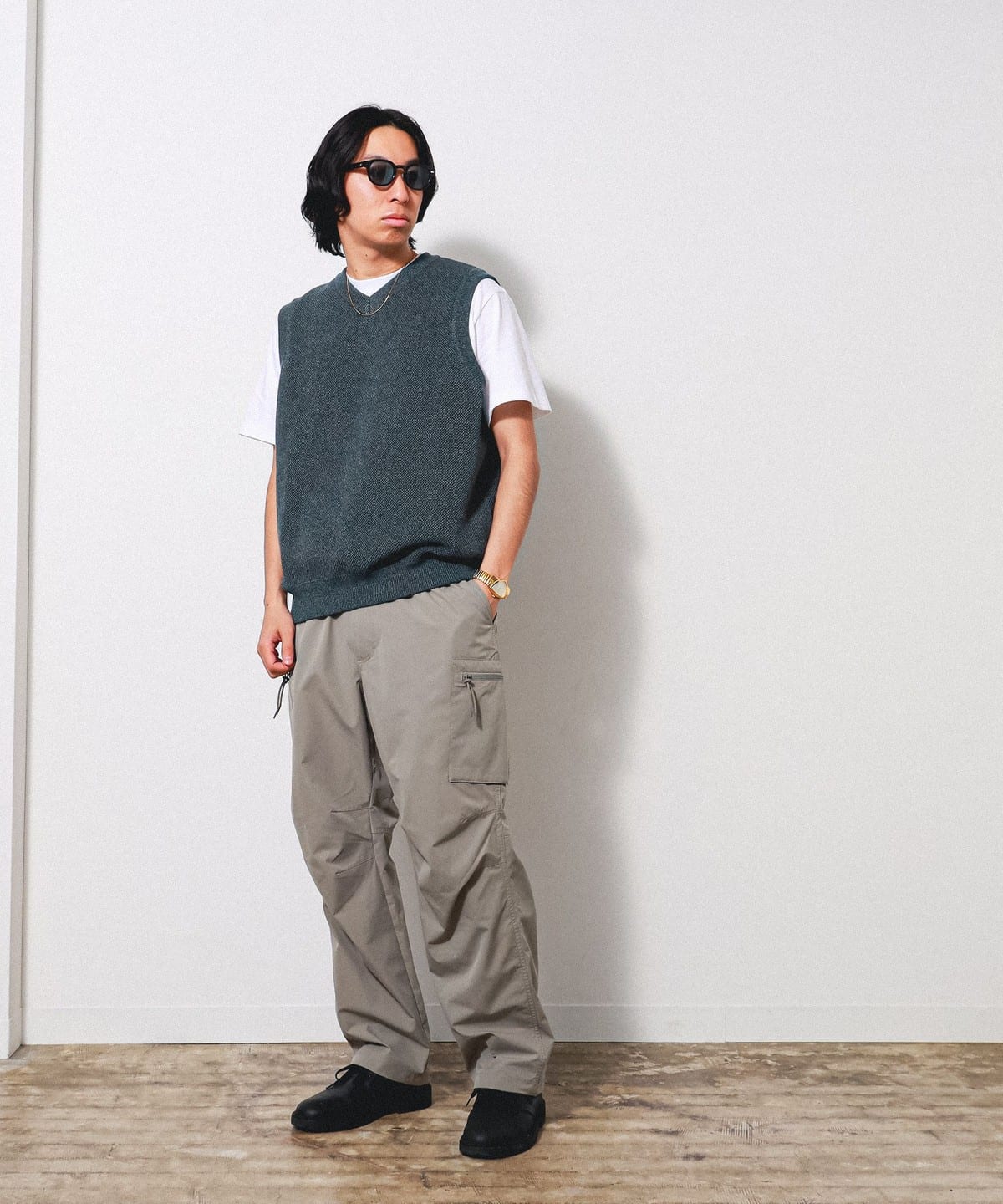 BEAMS T（ビームスT）【アウトレット】Crepuscule / 別注 鹿の子 VEST