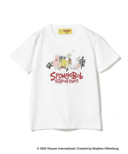 BEAMS T（ビームスT）SpongeBob × 花井祐介 / キッズ プリント Tシャツ 