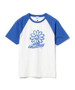 Heel Collective / Flower Raglan sleeve Tシャツ