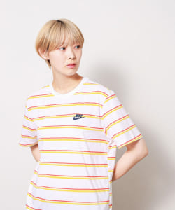 ▲NIKE / As M Nsw Tee Club Stripe White