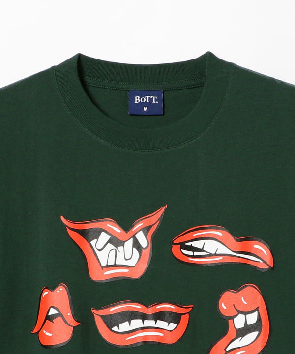 BoTT Funny Face Tee Green L - Tシャツ/カットソー(半袖/袖なし)