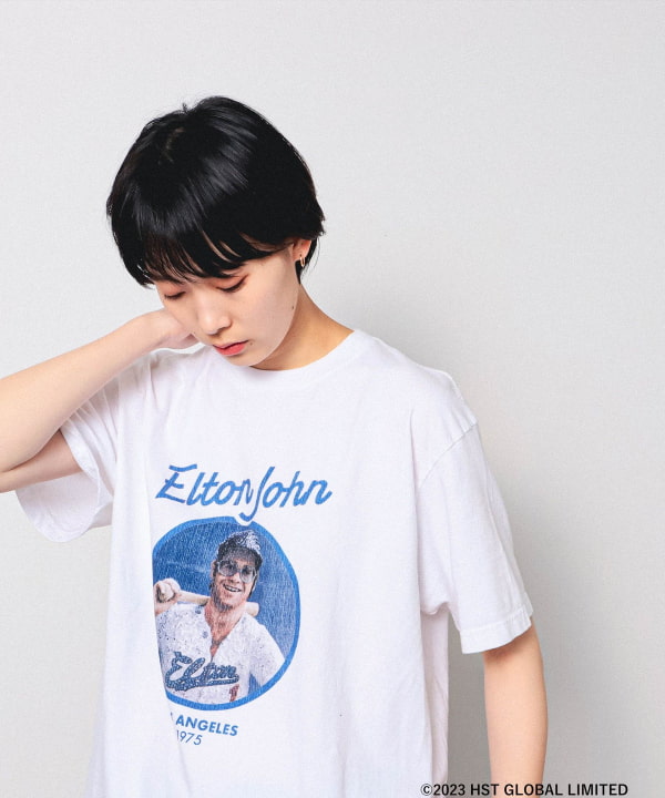 BEAMS（ビームス）GOOD ROCK SPEED × BEAMS / 別注 ELTON JOHN Tシャツ