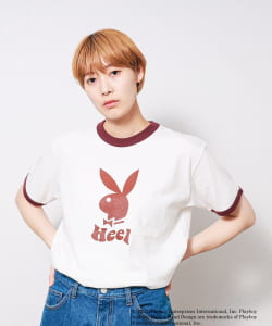 【アウトレット】PLAYBOY × Heel Collective / Limited to BEAMS T Ringer T-shirt