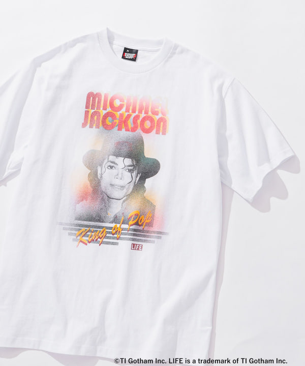BEAMS（ビームス）LIFE Michael Jackson T-shirt 23SS（Tシャツ・カットソー Tシャツ）通販｜BEAMS