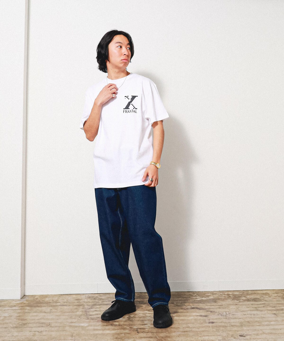 ホワイト素材【希少✰100枚限定】ヒス × foot the coacher Tシャツ