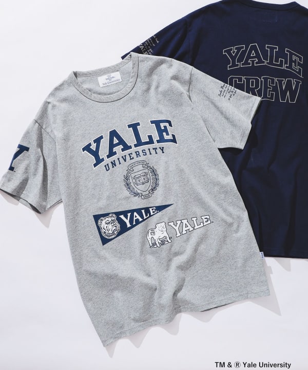 BEAMS [BEAMS] WIFFLE / Yale College T-shirt (T-shirt, cut-and-sew ...