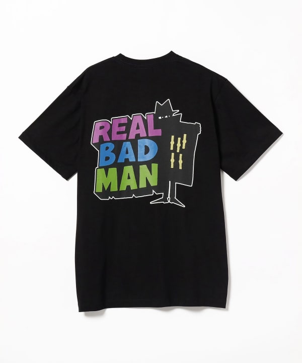 BEAMS T (BEAMS T) REAL BAD MAN / Logo Tee (T-shirt/cut and sew 