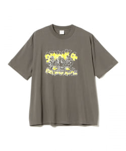 ▲Tea Club Scheme Team × SPANK4 / ROCK BEAST FROM HELL print short sleeve T-shirt