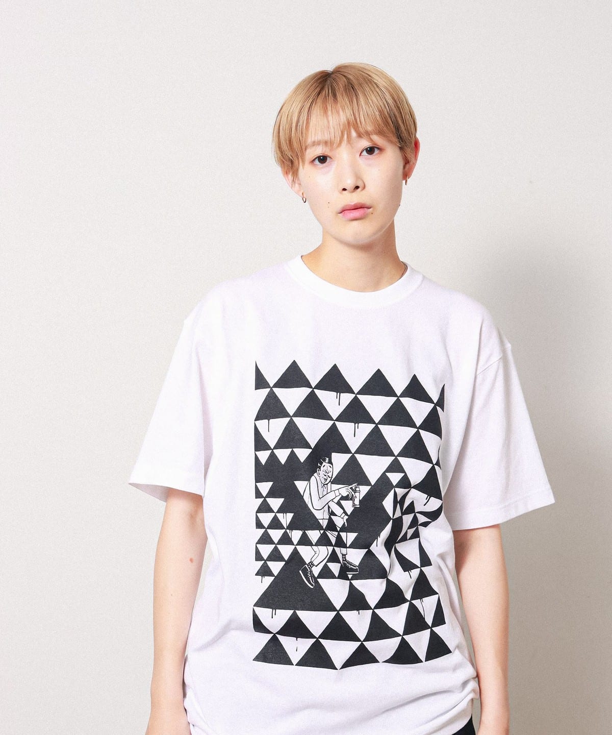 ESOW × BEAMS T / Checker T-shirt