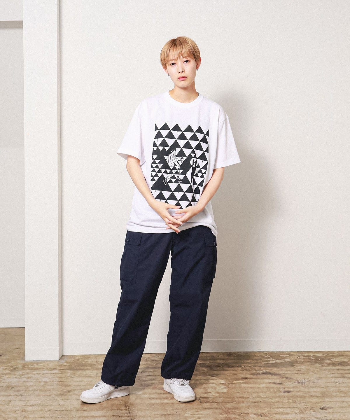 BEAMS T（ビームスT）ESOW × BEAMS T / Checker T-shirt（Tシャツ