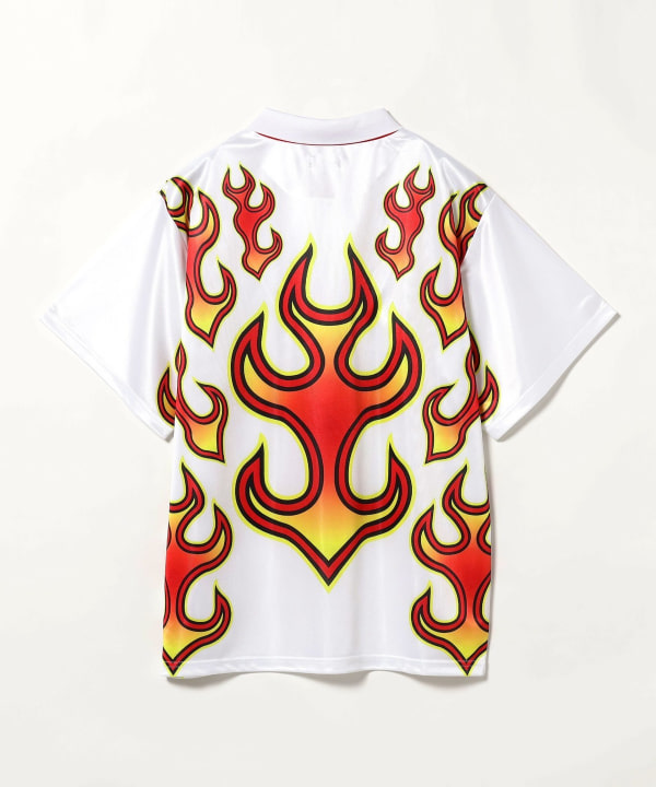 新品 Hellrazor サッカーシャツ　M BEAMS T（ビームスT）HELLRAZOR / FIRE SOCCER JERSEY（シャツ