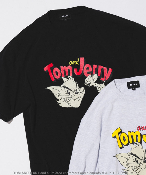 BEAMS（ビームス）TOM and JERRY Print T-Shirt（Tシャツ