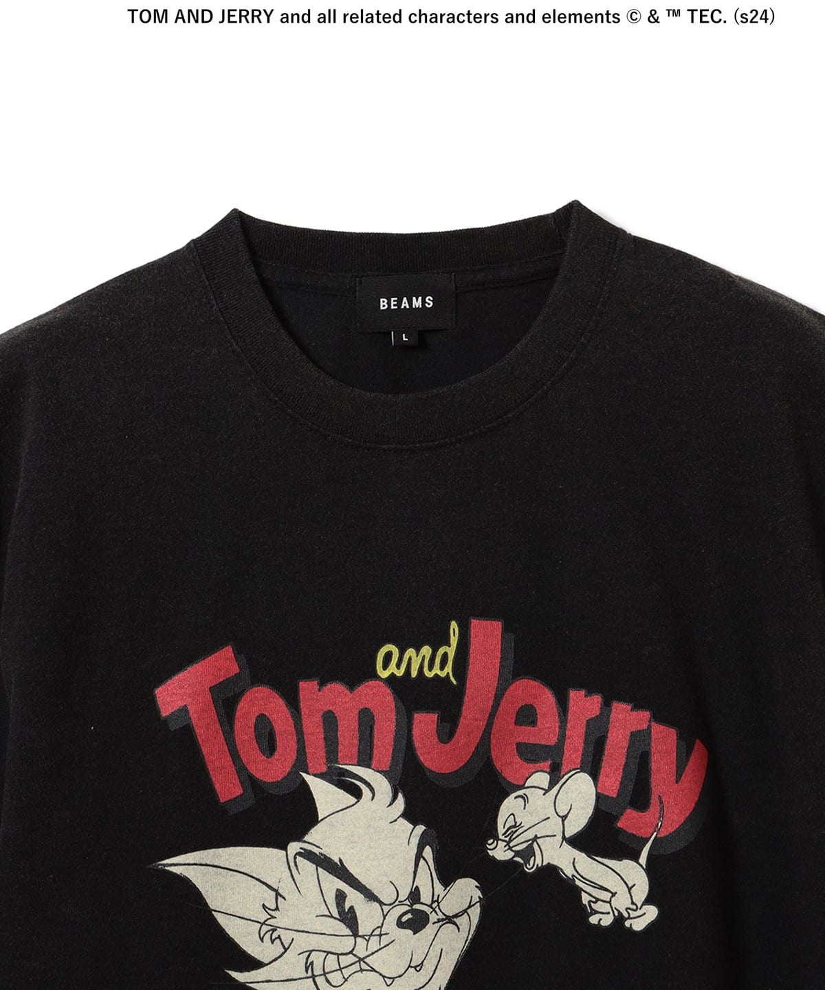 BEAMS BEAMS and JERRY Print T-Shirt (T-shirts, cut and sewn