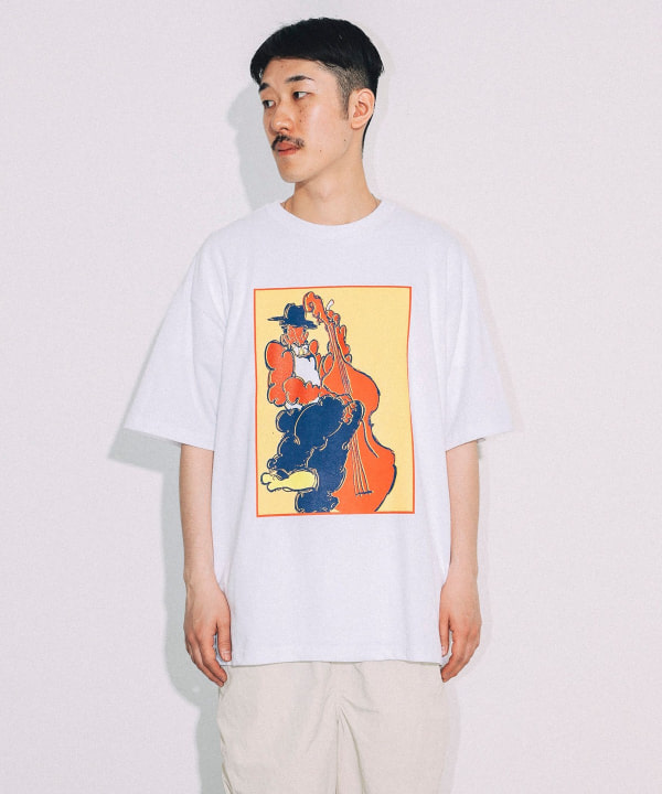 BEAMS T BEAMS T Scurville / T-Shirt White (T-shirts, cut and sewn, printed T -shirts) for sale | BEAMS