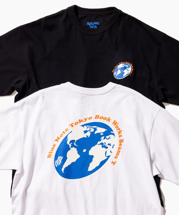 BEAMS T（ビームスT）【別注】Blue Note Tokyo × BOOKWORKS / EARTH T-SHIRT（Tシャツ・カットソー  プリントTシャツ）通販｜BEAMS