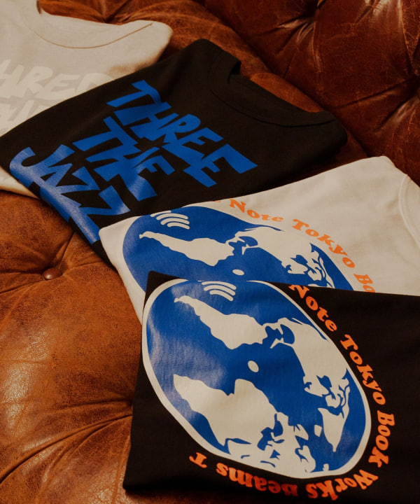 BEAMS T（ビームスT）【別注】Blue Note Tokyo × BOOKWORKS / EARTH T-SHIRT（Tシャツ・カットソー  プリントTシャツ）通販｜BEAMS