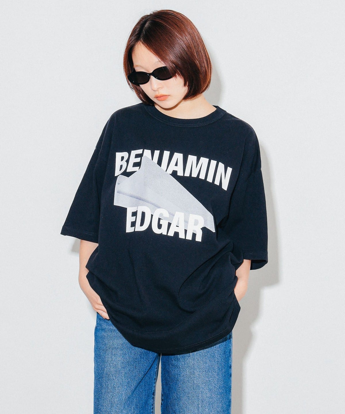 BEAMS T（ビームスT）【別注】Benjamin Edgar / T-shirt（NAVY）（Tシャツ・カットソー プリントTシャツ）通販｜ BEAMS