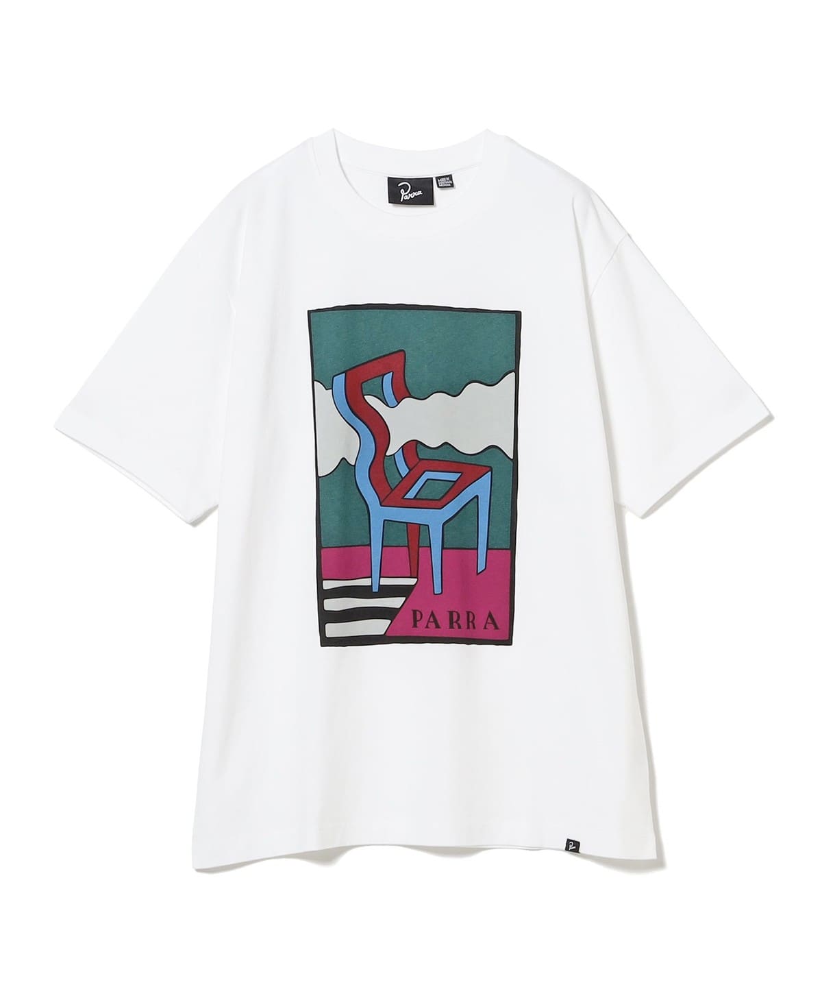 by Parra バイパーラ / Smoke chair T-shirt Tシャツ・カットソー MEN WHITE M by Parra バイパーラ / Smoke chair T-shirt Tシャツ・カットソー MEN WHITE M