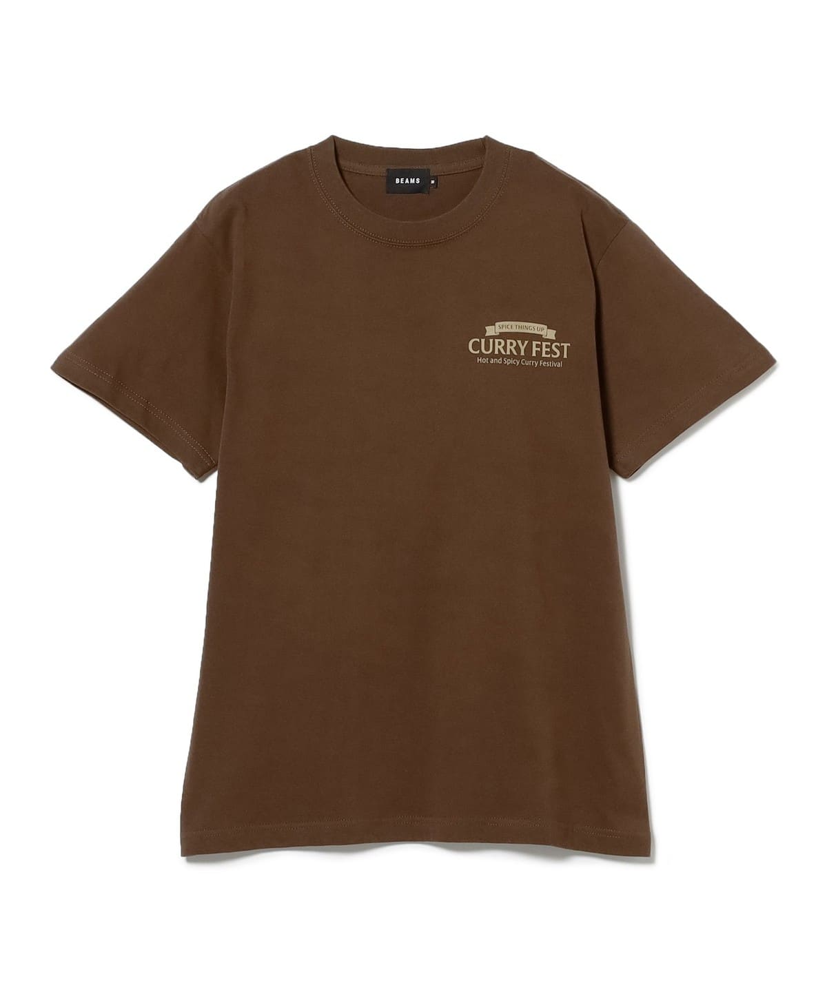 【6/25新規値下げ】CURRY FEST T-SHIRT Tシャツ・カットソー MEN BROWN L 【6/25新規値下げ】CURRY FEST T-SHIRT Tシャツ・カットソー MEN BROWN L