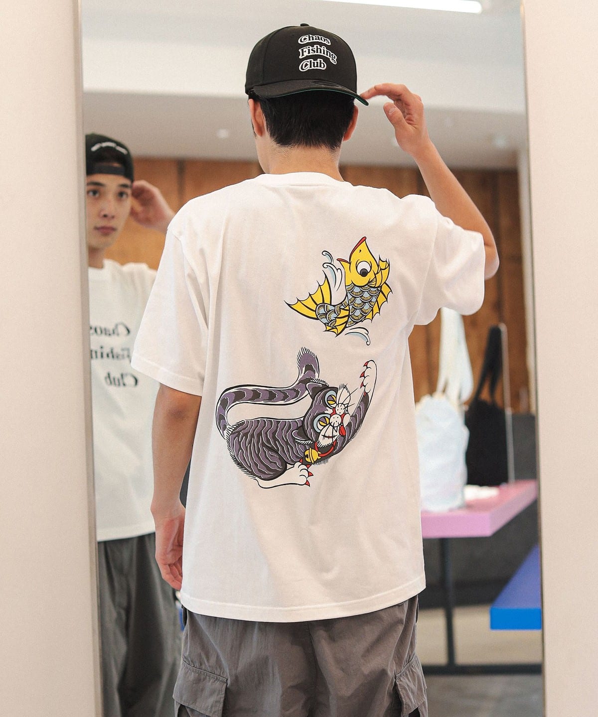 Chaos Fishing Club カオス フィッシング クラブ / Doraneko T-Shirt S/S Tシャツ・カットソー MEN WHITE XL Chaos Fishing Club カオス フィッシング クラブ / Doraneko T-Shirt S/S Tシャツ・カットソー MEN WHITE XL