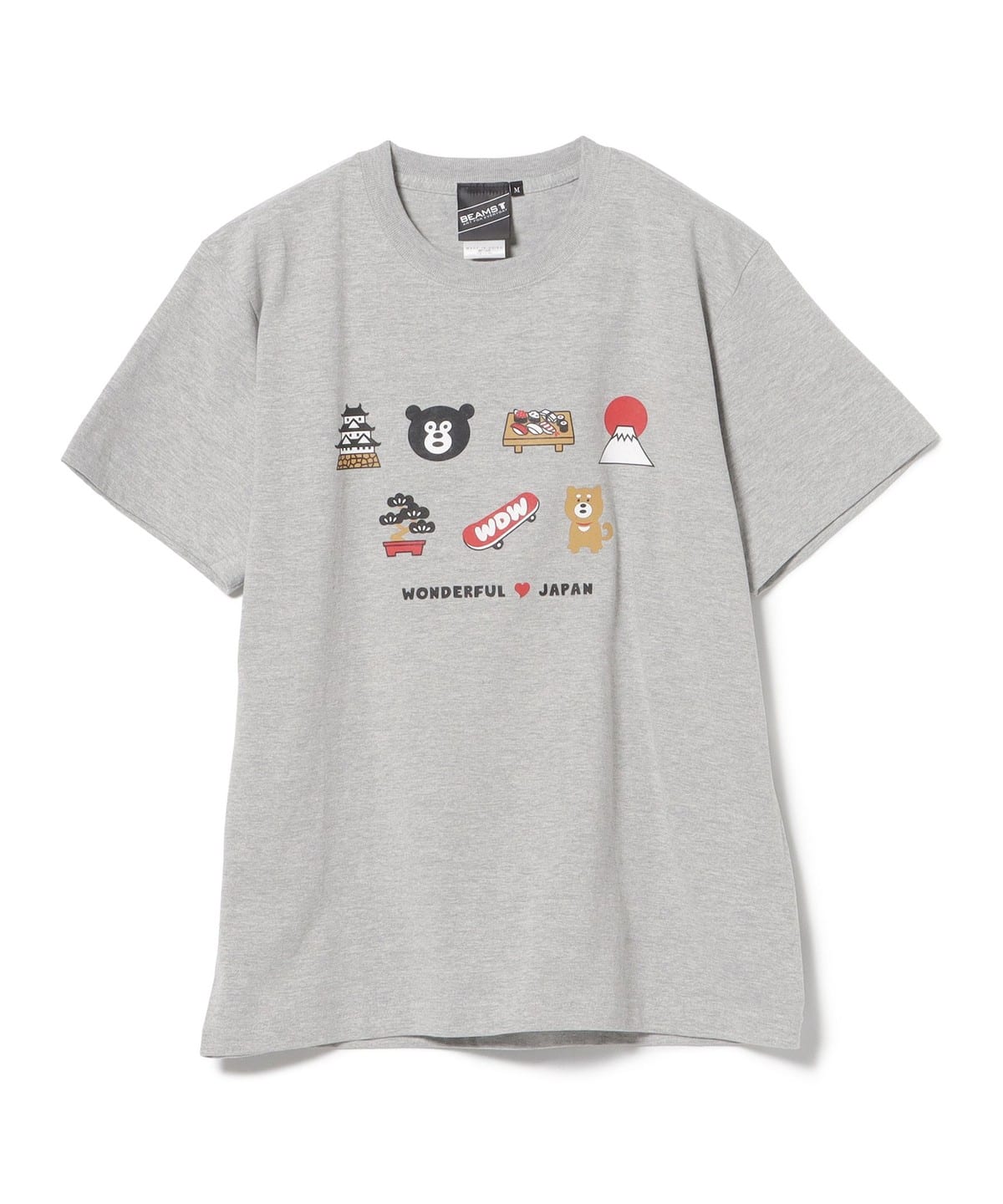 BEAMS T（BEAMS T）LOVES JAPAN 熊圖案T卹（T卹/裁剪縫製印花T卹）出售