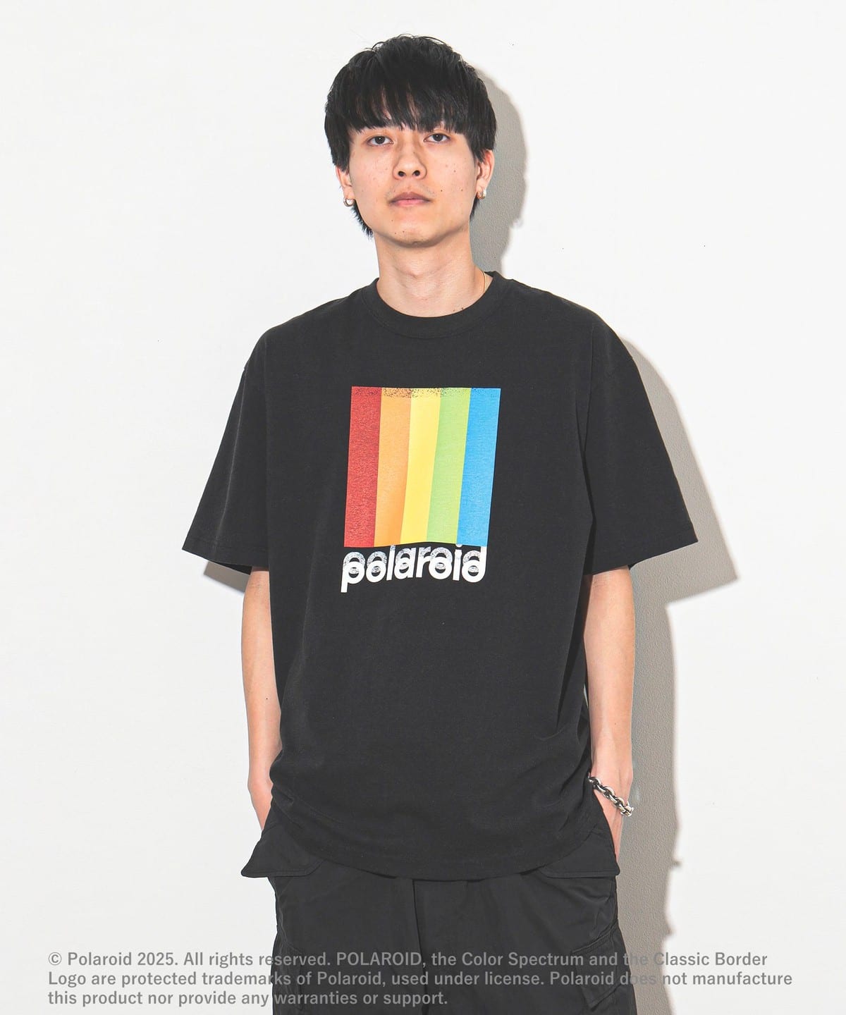 Polaroid T-Shirt② Tシャツ・カットソー MEN BLACK M Polaroid T-Shirt② Tシャツ・カットソー MEN BLACK M