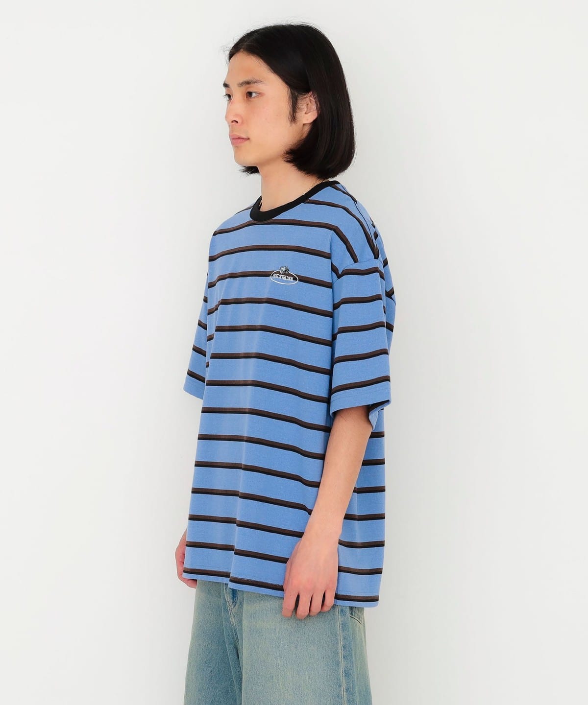 BEAMS T（ビームスT）FRUIT OF THE LOOM / Retro Border T-Shirt