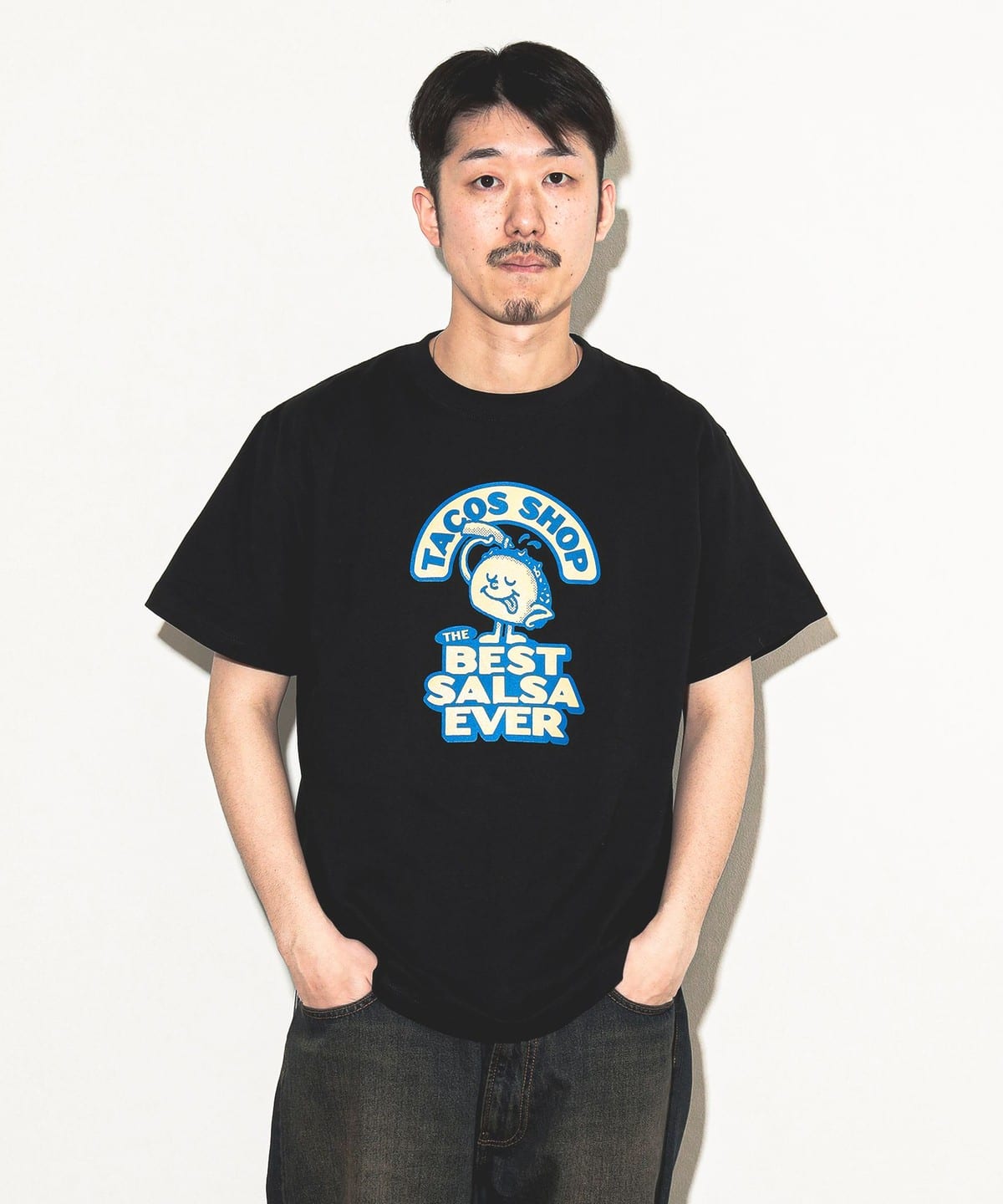TACOS SHOP T-Shirt Tシャツ・カットソー MEN BLACK XL TACOS SHOP T-Shirt Tシャツ・カットソー MEN BLACK XL