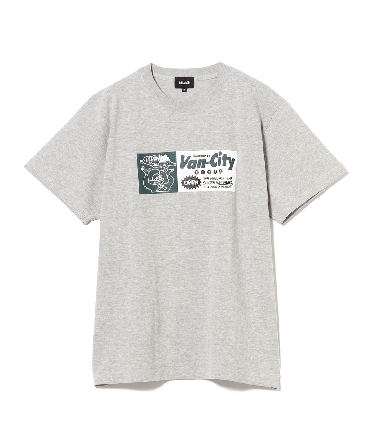 Van-City PIZZA T-SHIRT Tシャツ・カットソー MEN MIX GREY XL Van-City PIZZA T-SHIRT Tシャツ・カットソー MEN MIX GREY XL