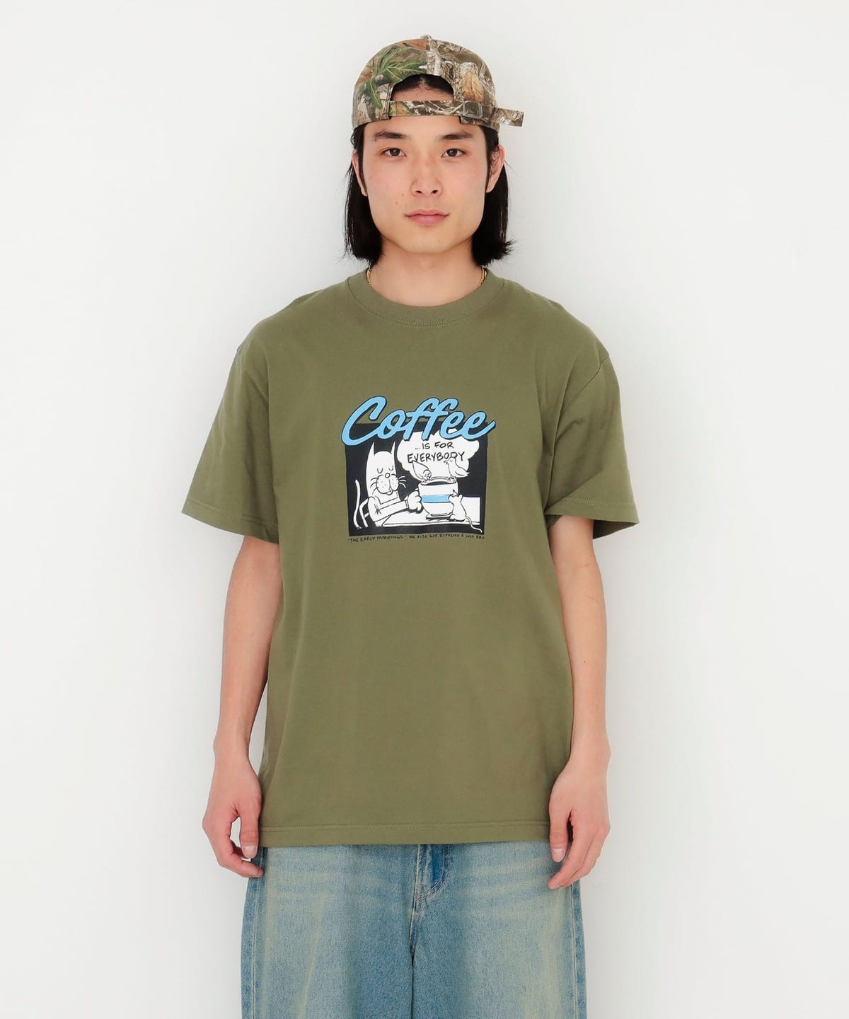 Coffee Is For Everybody T-SHIRT Tシャツ・カットソー MEN OLIVE S Coffee Is For Everybody T-SHIRT Tシャツ・カットソー MEN OLIVE S