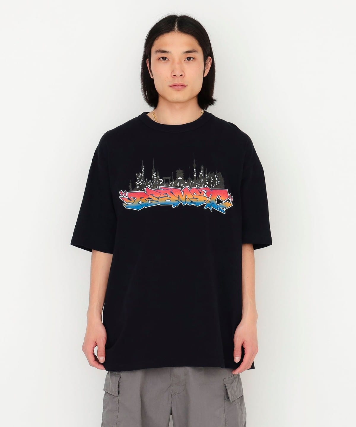 SHA / Letter T-SHIRT Tシャツ・カットソー MEN NAVY XL SHA / Letter T-SHIRT Tシャツ・カットソー MEN NAVY XL