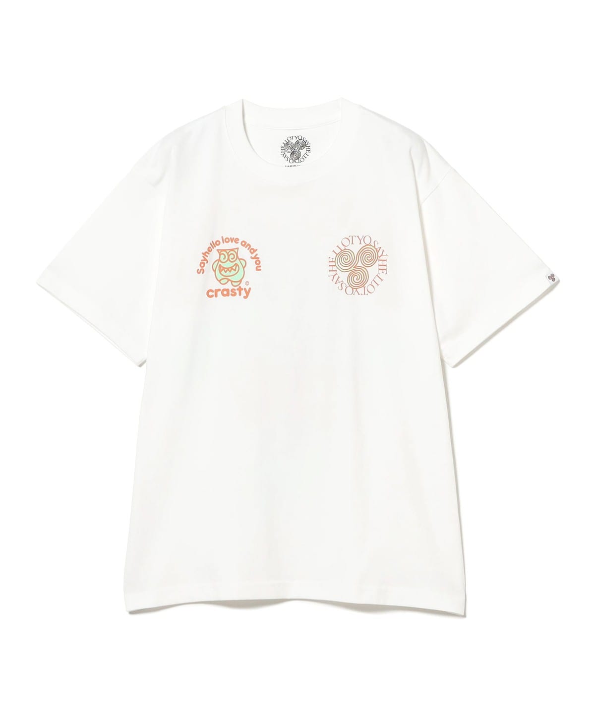 SAYHELLO セイハロー / Crasty On Logo S/S Tee Tシャツ・カットソー MEN WHITE L SAYHELLO セイハロー / Crasty On Logo S/S Tee Tシャツ・カットソー MEN WHITE L