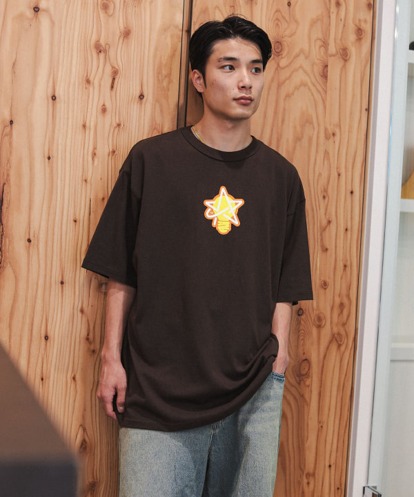 LGB ブラウン Tシャツ ROASTED ROCK'N BEANS RODEO CROWNS WIDE BOWL | MONSTER GLIDE Tシャツ (Tシャツ