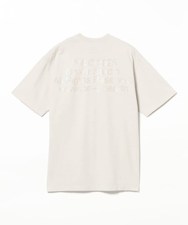 トップス ONAIR Flock Printed Kyne Stamp S/SL Tee BEAMS T（ビームスT）ON AIR / FLOCK PRINTED KYNE STAMP S/SL