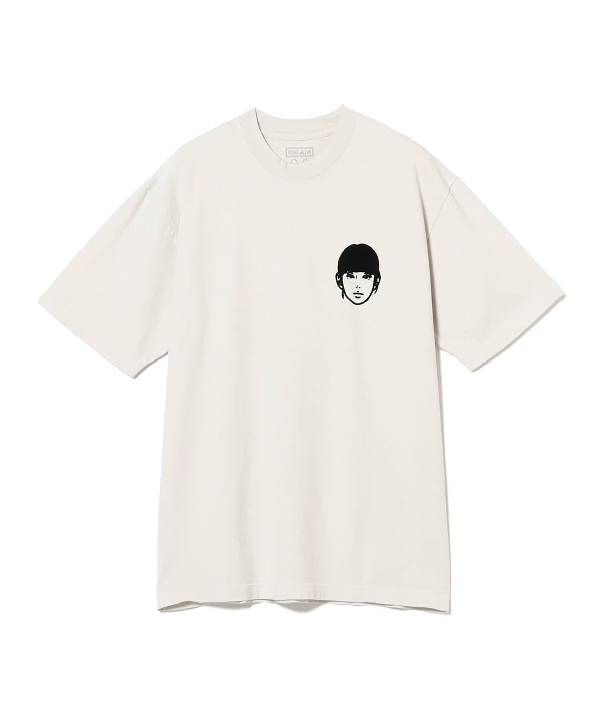 ON AIR / FLOCK PRINTED KYNE STAMP S/SL TEE GARMENT DYED Tシャツ・カットソー MEN CEMENT L ON AIR / FLOCK PRINTED KYNE STAMP S/SL TEE GARMENT DYED Tシャツ・カットソー MEN CEMENT L