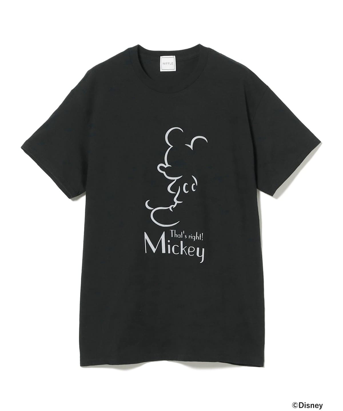 Wiffle / Mickey Mouse Print T-shirt Tシャツ・カットソー MEN BLACK L Wiffle / Mickey Mouse Print T-shirt Tシャツ・カットソー MEN BLACK L