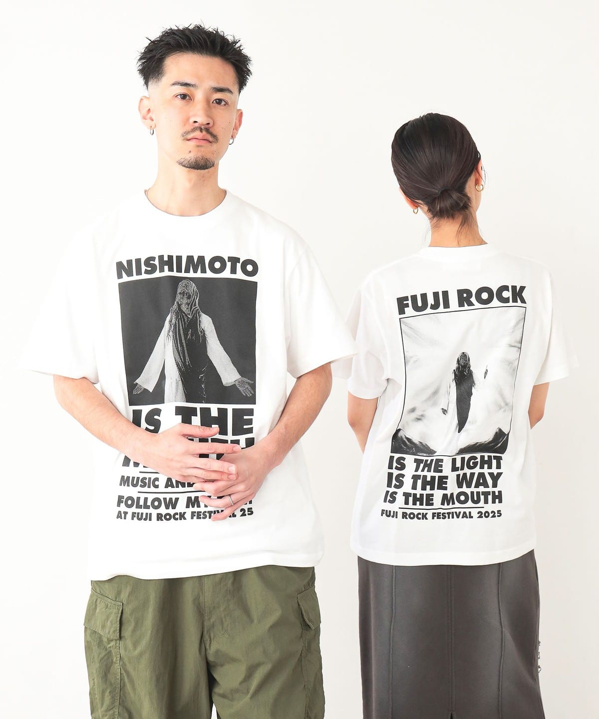 【受注生産商品】〈MEN〉FUJI ROCK FESTIVAL フジロックフェスティバル'25 / NISHIMOTO IS THE MOUTH NATURE T-SHIRT Tシャツ・カットソー MEN WHITE L 【受注生産商品】〈MEN〉FUJI ROCK FESTIVAL フジロックフェスティバル'25 / NISHIMOTO IS THE MOUTH NATURE T-SHIRT Tシャツ・カットソー MEN WHITE L