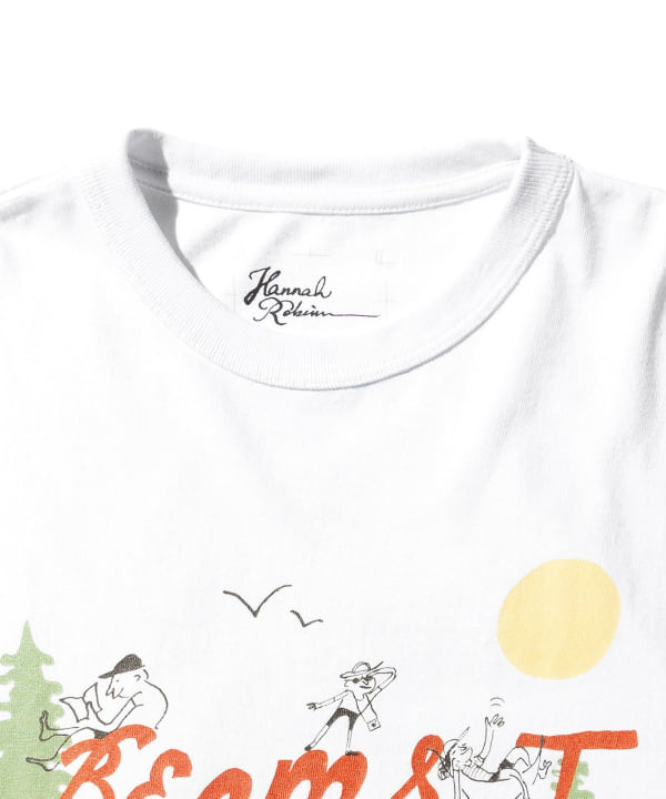 bee's room hannah Tシャツ　ホワイト BEAMS T（ビームスT）Hannah Robinson / T-SHIRT①（Tシャツ