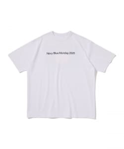 Kazuma Ogata × し / Navy Monday Blue T-shirt