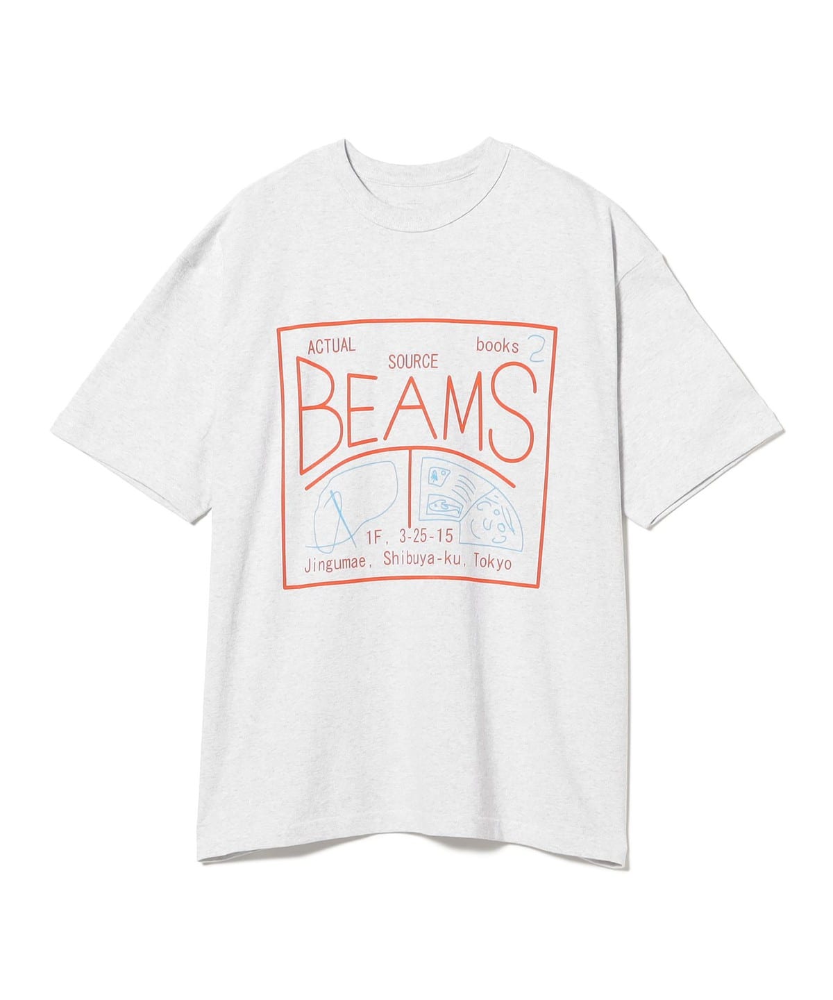 ACTUAL SOURCE / T-SHIRT③ Tシャツ・カットソー MEN ASH M ACTUAL SOURCE / T-SHIRT③ Tシャツ・カットソー MEN ASH M
