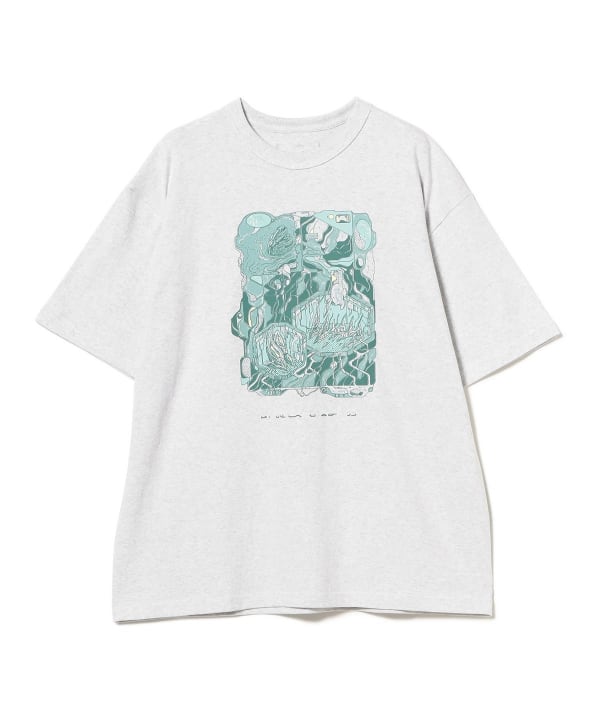 Lumiere ロゴ入り ホワイトTシャツ BEAMS T（ビームスT）AL WHITE / T-shirt①（Tシャツ