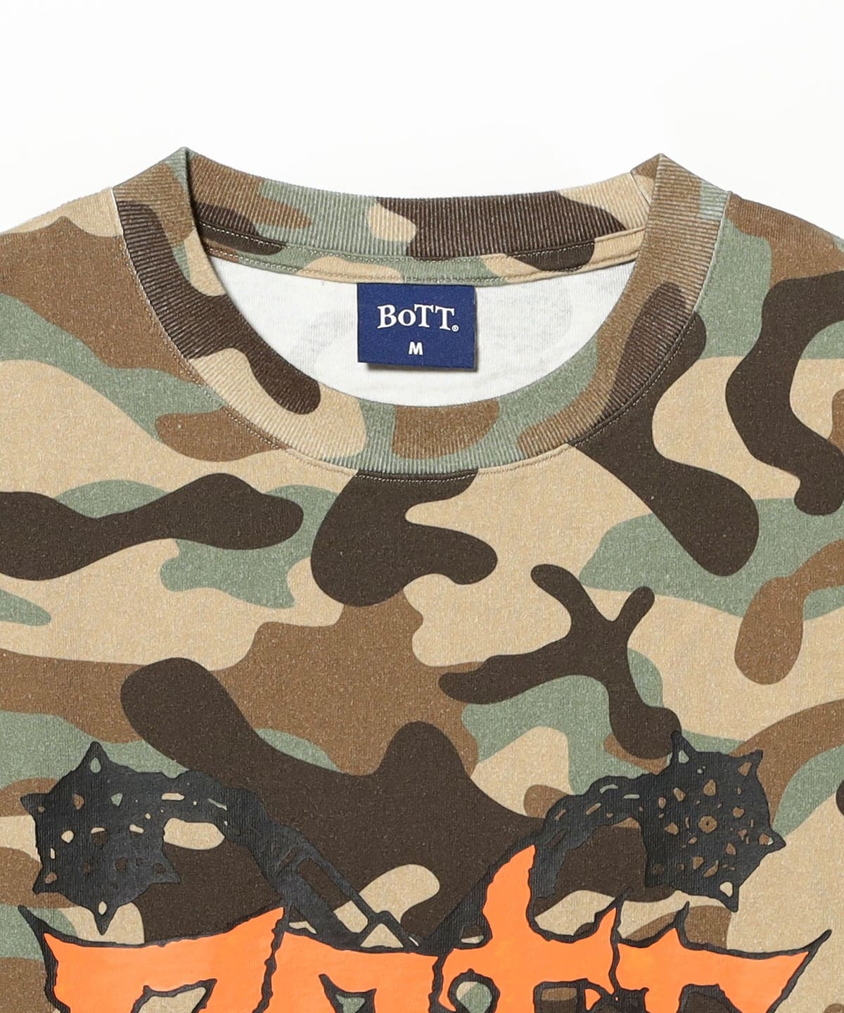 BoTT Flail Tee Camo ボット Tシャツ カモ柄 L BEAMS T（ビームスT）BoTT / Flail Tee（Tシャツ・カットソー プリント