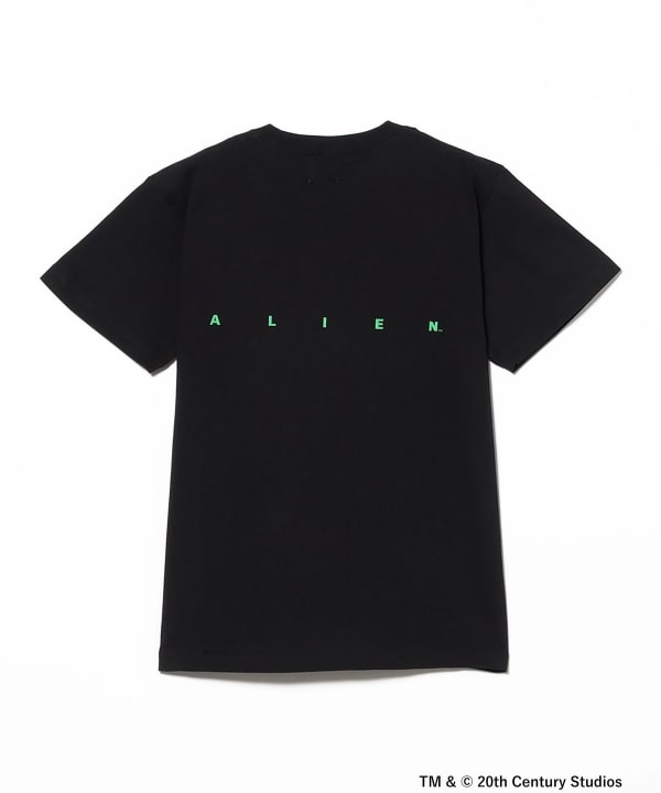アンジュルム　伊勢鈴蘭 beams Tシャツ 黒 Lサイズ BEAMS T（ビームスT）WIFFLE / ALIEN T-Shirt②（Tシャツ・カットソー