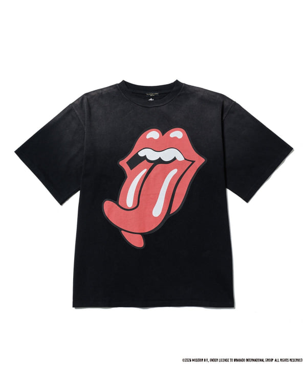 F-LAGSTUF-F × The Rolling Stones / ”SPLIT TONGUE” S/S T-SHIRT