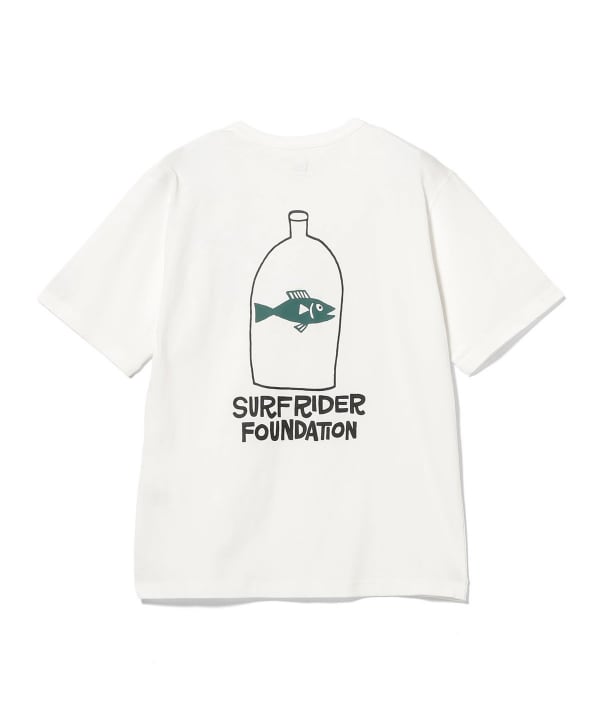 NEW ERA × SURFRIDER FOUNDATION × YUSUKE HANAI / ウォッシュドコットン Tシャツ フィッシュ