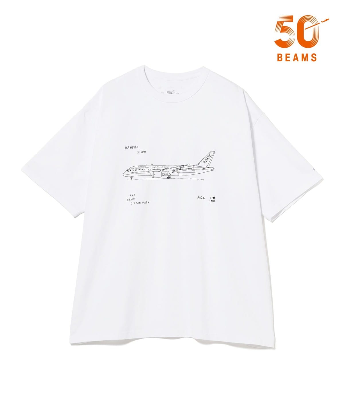 ANA × BEAMS / 飛機圖案T恤