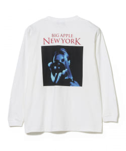 ▲BEAMS / BIG APPLE ロングスリーブ Tシャツ