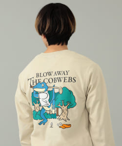 ▲BEAMS / BLOW AWAY THE COBWEBS ロングスリーブ Tシャツ